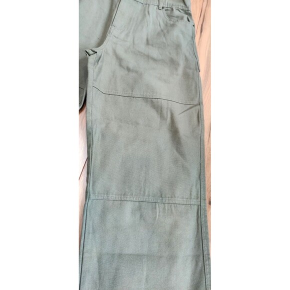 Vtg‎ No Boundaries Pants Men's 38X31 Green Double Knee Workwear Baggy Skater Y2K - Picture 12 of 13